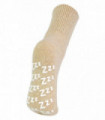 Ladies Cashmere Bed Socks with Zzz's (4-8 / Beige)