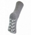 Ladies Cashmere Bed Socks with Zzz's (4-8 / Grey)