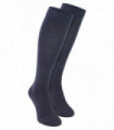 2 Pack Mens Extra Long Bamboo Socks (6-11 / Grey)