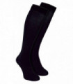 2 Pack Mens Extra Long Bamboo Socks (6-11 / Black)