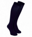 2 Pack Mens Extra Long Bamboo Socks (6-11 / Navy Blue)