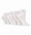 6PK - Wildfeet Embroidered Rib Lounge Socks (4-8 / Heart)