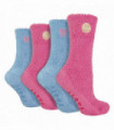 4PK - Cosy Lounge Socks (4-8 / Smiley Face)