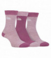 Ladies Storm Bloc Poly Blend Cushioned Boot Sock (4-8 / Pink/cream)