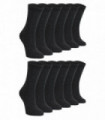 12 Pairs Children's School Socks (9-12 UK / Grey)