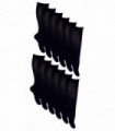 Girls 12 Pack Knee High Socks (Black / 9-12)