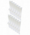 Girls 12 Pack Knee High Socks (White / 4-5)