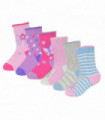 Baby Girls 6 Pack Butterfly / Animal Design Socks (6-12 Months / Animal)
