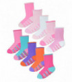 Baby Girls 10 Pack Heel & Toe Socks with Grippers (0-0 / Style 2)