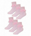 Baby Girls 6 Pack Organza Lace Socks (3-5 / Pink)