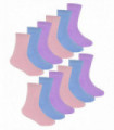 Heatguard - 12 Pair Boys & Girls Thermal Socks (4-6 / Pastel)