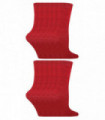 12 Pack KIDS Solid Colour Cotton Socks (9-12 / Red)