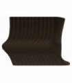 12 Pairs Ladies Plain Coloured Cotton Socks (Dark Brown)