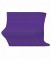 12 Pairs Ladies Plain Coloured Cotton Socks (Purple)