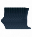 12 Pairs Ladies Plain Coloured Cotton Socks (Navy Blue)