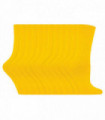 12 Pairs Ladies Plain Coloured Cotton Socks (Yellow)