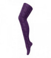 80 Denier Patterned Tights (18-24 UK / Skye Purple)
