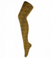 80 Denier Patterned Tights (8-14 UK / Argyle Mustard)
