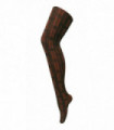 80 Denier Patterned Tights (18-24 UK / Skye Brown)