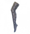 80 Denier Patterned Tights (18-24 UK / Skye Black/White)