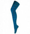80 Denier Patterned Tights (8-14 UK / Argyle Teal)