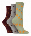 3PK - Wildfeet Texture Knit Socks (4-8 / Autumn)