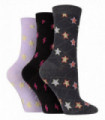3PK - Wildfeet Texture Knit Socks (4-8 / Stars)