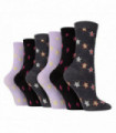 6PK - Wildfeet Texture Knit Socks (4-8 / Stars)