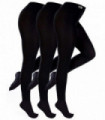 3 PAIRS - THMO Ladies Tights (BLACK / M)