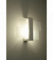 Wall Lamp FENIKS 1 White Wood/Glass Modern Scandinavian Design LED E27