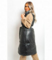 Belted Long Puffer Gilet