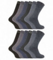 12 Pairs Mens Hike Socks 6-11 UK (6-11 / Pack 2)