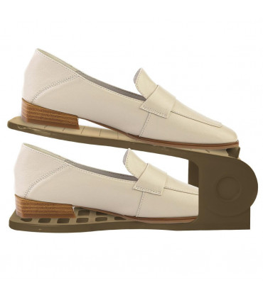 Haven Space Saver Shoe Rack Organiser Standard Size Easy Clean & Sturdy, Brown