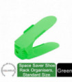 Haven Space Saver Shoe Rack Organiser Standard Size Easy Clean & Sturdy, Green