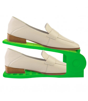 Haven Space Saver Shoe Rack Organiser Standard Size Easy Clean & Sturdy, Green