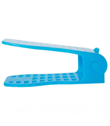 Haven Space Saver Shoe Rack Organiser Standard Size Easy To Clean & Sturdy, Blue