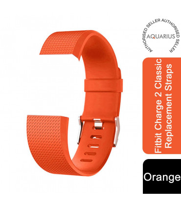 Fitbit Charge2 ClassicReplacement Straps,AdjustableStraps with MetalClasp,Orange