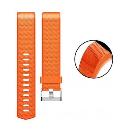 Fitbit Charge2 ClassicReplacement Straps,AdjustableStraps with MetalClasp,Orange