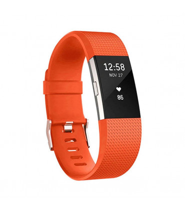 Fitbit Charge2 ClassicReplacement Straps,AdjustableStraps with MetalClasp,Orange
