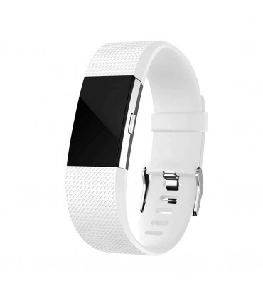 Fitbit Charge2 ClassicReplacement Straps,AdjustableStraps with Metal Clasp,White