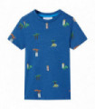 Kids' T-shirt Dark Blue Melange 92