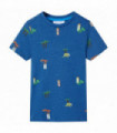 Kids' T-shirt Dark Blue Melange 128