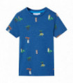 Kids' T-shirt Dark Blue Melange 104