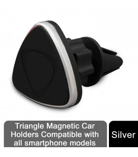 Aquarius Universal Magnetic Phone Car Mount, Silver