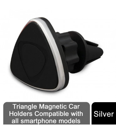 Aquarius Universal Magnetic Phone Car Mount, Silver