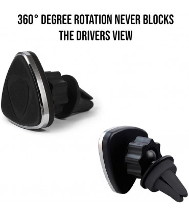 Aquarius Universal Magnetic Phone Car Mount, Silver