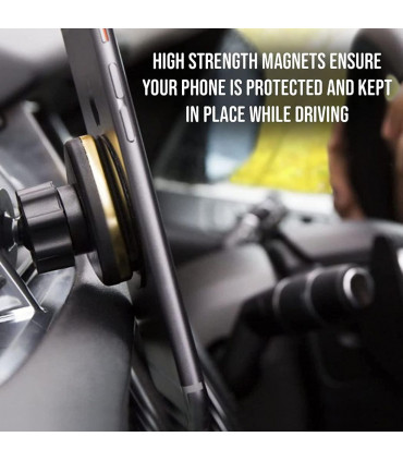 Aquarius Universal Magnetic Phone Car Mount, Gold