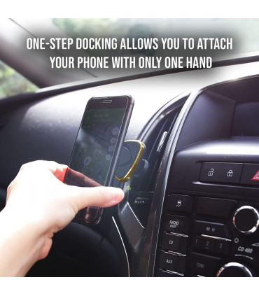 Aquarius Universal Magnetic Phone Car Mount, Gold