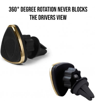 Aquarius Universal Magnetic Phone Car Mount, Gold
