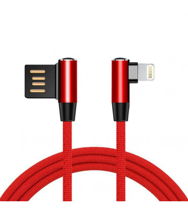 Aquarius Flexible And Wrest Resistant Universal Type-C Aluminium Cable, Red